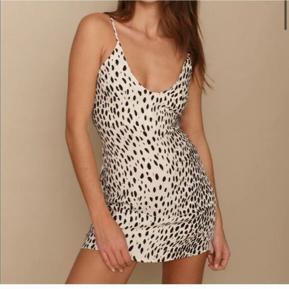 Reformation Ventura Slip Dress in Cheetah - Picture 6 of 8